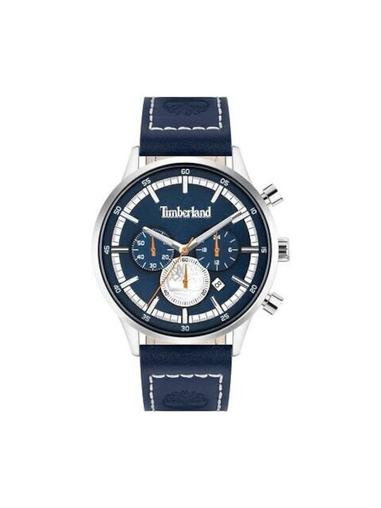 Timberland Shackford Z Watch Chronograph Battery with Blue Leather Strap