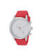 Emporio Armani Watch Chronograph Battery with Red Rubber Strap