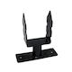 Vltools Base for Pergola Ν.11 made of Metal 11.8x11.8cm 1pcs Fixed Traditional