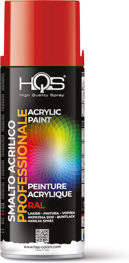 HQS Spray Paint Acrylic Red RAL 3020 400ml