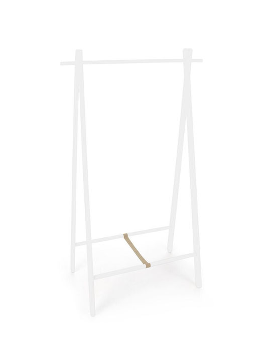 Bizzotto Daiki Cuier de podea din Lemn Albă 91x50x151cm