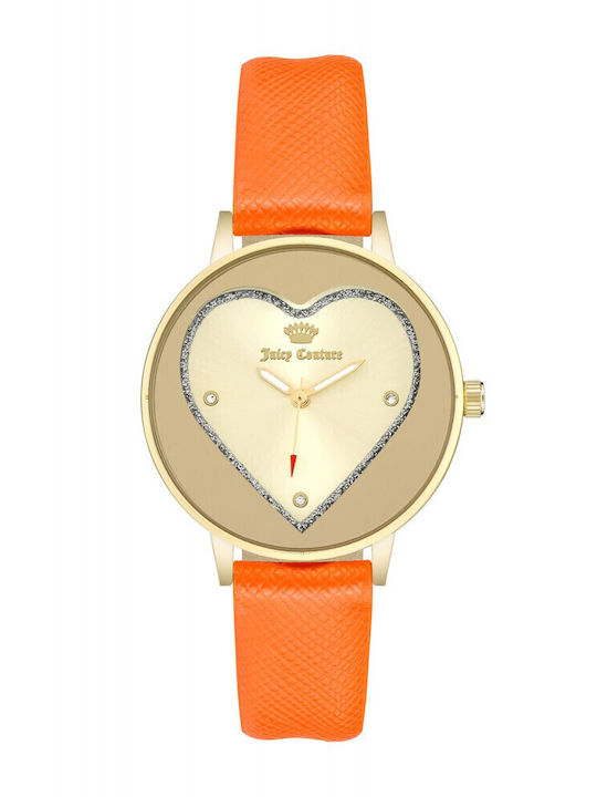 Juicy Couture Women's Watch with Orange Leather...