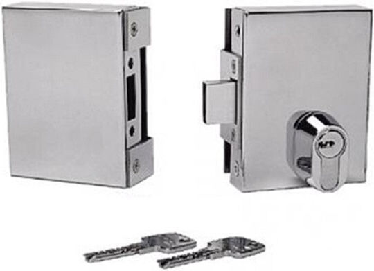 Abus 9430 Schloss für Glastür Links mit Doppelverriegelung