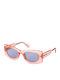 Max & Co Women's Sunglasses with Red Plastic Frame and Blue Lens MO0068 72V