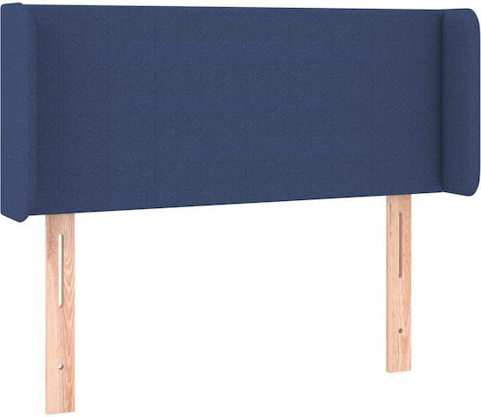 vidaXL Fabric Bed Headboard Blue 103x88cm