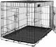 Pupcorn Dog Wire Cage XLarge with 2 Doors Black 107x69x75.5cm