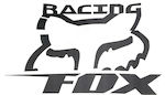 ADHESIVE FOX RACING BLACK