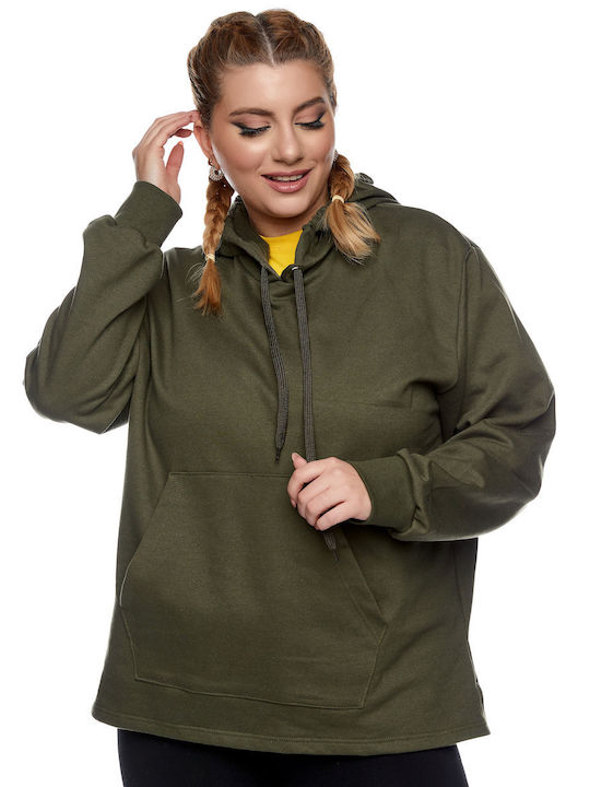 Sweatshirt Sweatshirt with Hooded Khaki