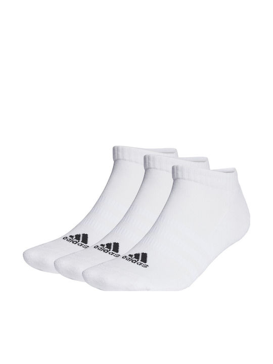 adidas Cushioned Αθλητικές Κάλτσες Λευκές 3 Ζεύγη