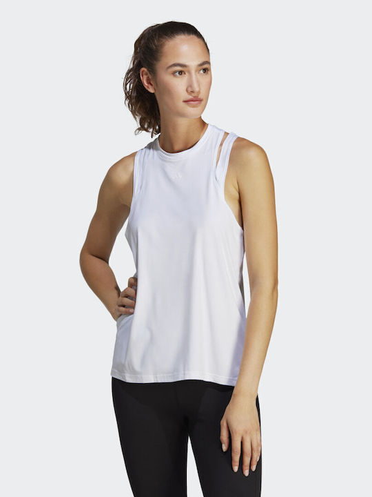 Aeroready Train Essentials Damen Bluse Ärmellos Weiß