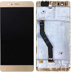 Οθόνη LCD με Πλαίσιο για Huawei P9 Plus Huawei P9 Plus (Χρυσό)