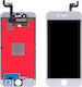 Екран Grade AAA LCD със Сензорен Механизъм за iPhone 6 (Бял)