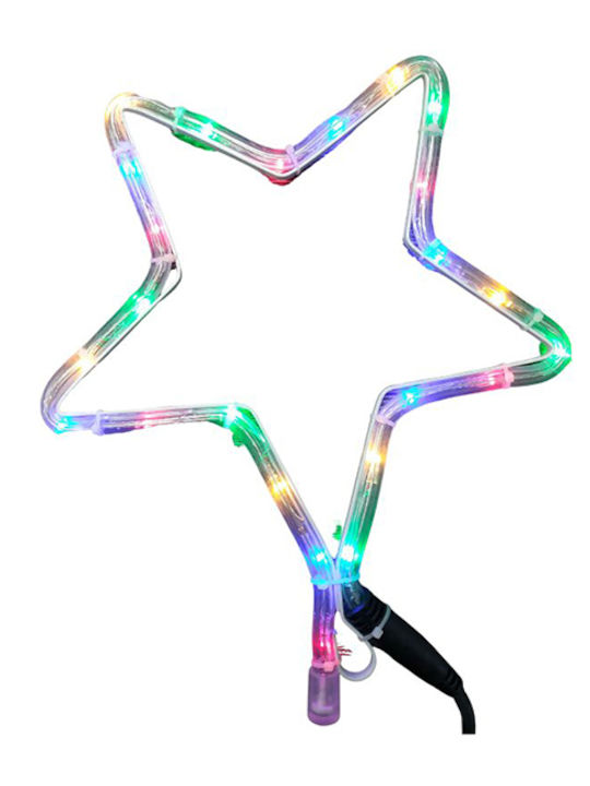 Lianos Plastic Christmas Decorative Pendant Star 30x30cm Multicolour