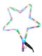 Lianos Plastic Christmas Decorative Pendant Star 30x30cm Multicolour