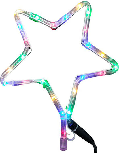 Lianos Crăciunesc Decorativ Suspendata Stea Plastic Multicolor 30x30buc 1buc