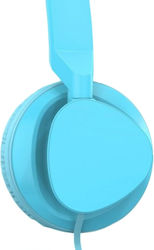 Ezra BH04 Wired On Ear Headphones Light Blue