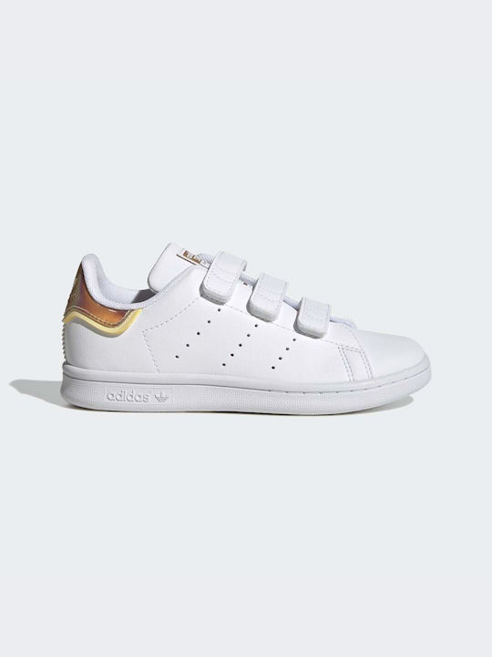 Adidas Παιδικά Sneakers Stan Smith με Σκρατς Cloud White / Almost Yellow