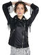 Damen Bikerjacke Schwarz