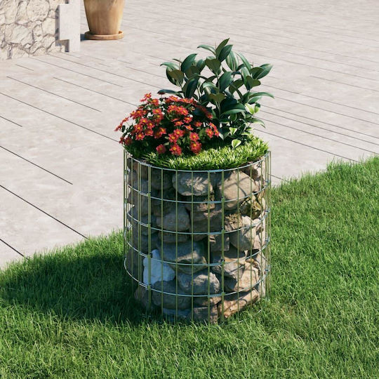 vidaXL Gabin-Box für Gartenzaun Verzinkt 50x50x50cm 1Stück Silver