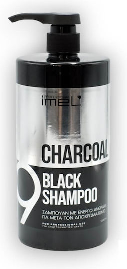 Imel Charcoal Black Σαμπουάν Διατήρησης Χρώματος για Βαμμένα Μαλλιά 1000ml