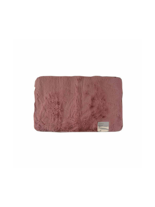 Sidirela Anti-slip Rug Rectangular Furry Pink