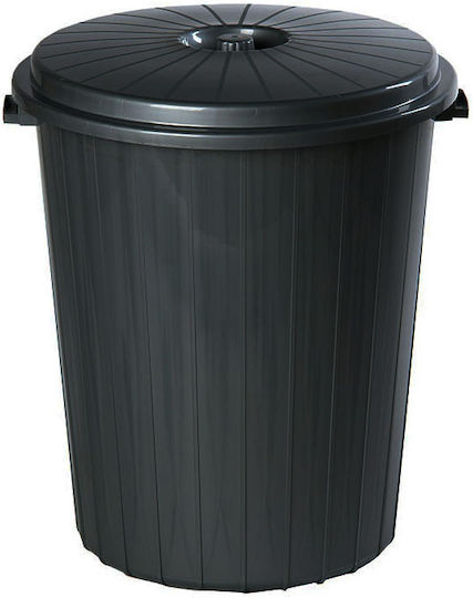 Plastic Waste Bin 70lt Black
