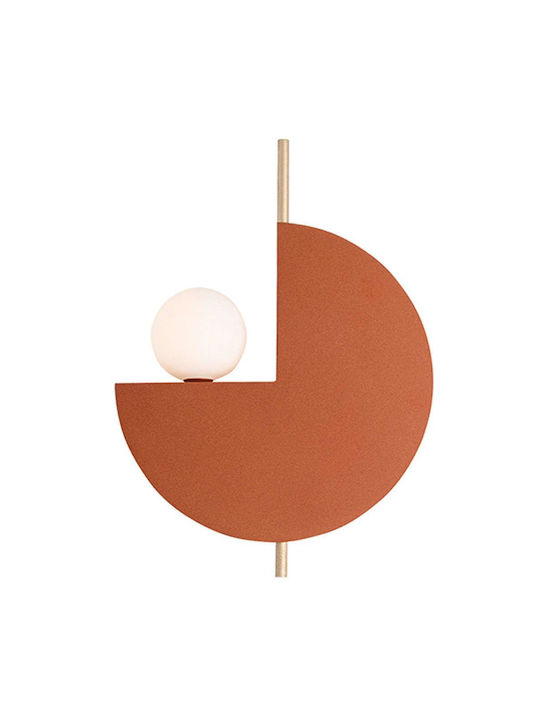 Zambelis Lights Modern Lamp Wall with Socket G9 Orange 26x26x8cm