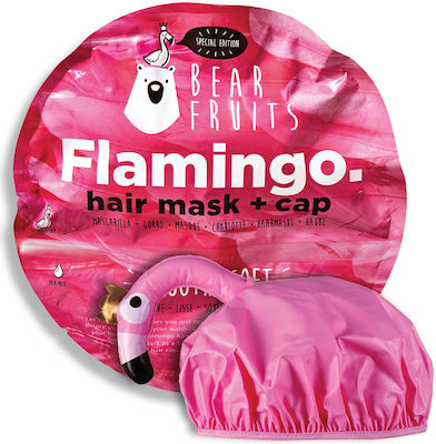 Bear Fruits Flamingo Μάσκα Μαλλιών & 1 Cap για Ενδυνάμωση 20ml