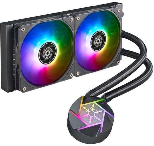 Silverstone SST-VD240-SLIM Wasserkühlsysteme AIO CPU mit 2 Lüfterabmessung 120mm und ARGB Beleuchtung
