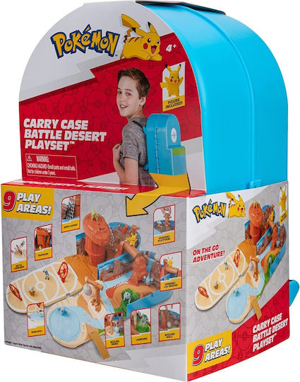 Jazwares Carry Case - Battle Desert Pokemon για 4+ Ετών (Διάφορα Σχέδια)