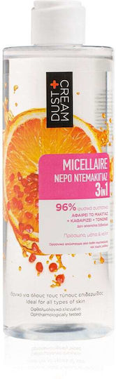 Dust+Cream with Orange Blossom Organic Extract & Pomegranate Juice Micellar Water Makeup Remover Face 300ml