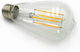 Adeleq LED-Lampe 12W 142mm für Fassung E27 und Form ST64 Warmes Weiß 1521lm