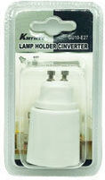 Steckdosenadapter von GU10 zu E27 in Weiß Farbe Set 1Stück Gu10-e27