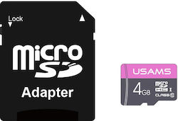 Usams US-ZB115 microSDHC 4GB Class 10 High Speed with Adapter