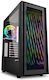 Sharkoon RGB Wave Gaming Full Tower Computer Case Black