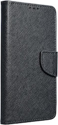 Fancy Synthetic Leather Wallet Black (Realme C30)