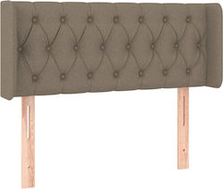 vidaXL Fabric Bed Headboard Taupe 103x88cm