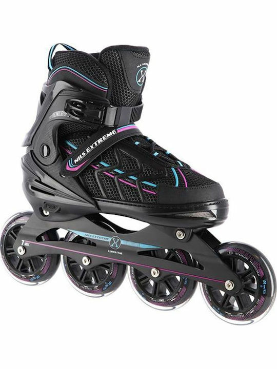 Nils Inline Rollers Schwarz Erwachsene/Kinder