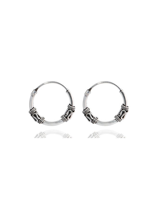 Earrings Hoops made of Silver