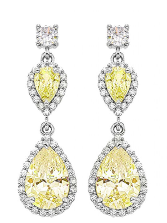 Gloria Hope Earrings with Stones