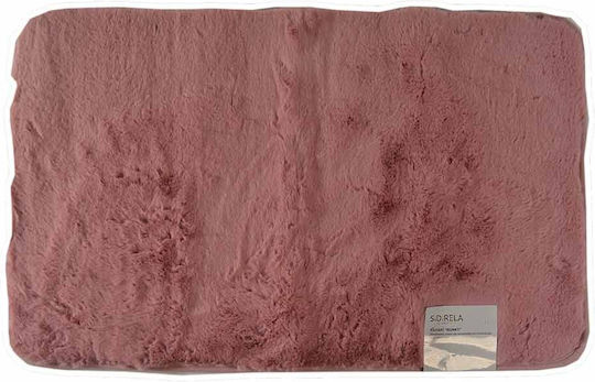 Sidirela Bunny Χαλί Ορθογώνιο Γούνινο Ροζ 50x80cm