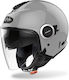 Airoh Helios Jet Helmet with Sun Visor ECE 22.05 1250gr Concrete Grey Gloss AIR000KRA304