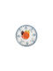 Leone Plate Shallow made of Melamine White with Diameter 21.5cm