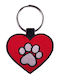 ActionLab Schlüsselanhänger Paw Heart Stoff Rot