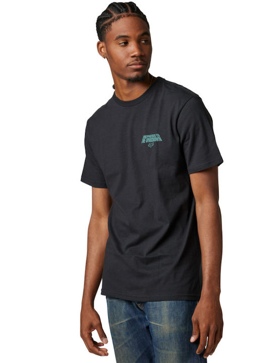 Fox Hollowtree Premium Ανδρικό T-shirt Μαύρο με Στάμπα