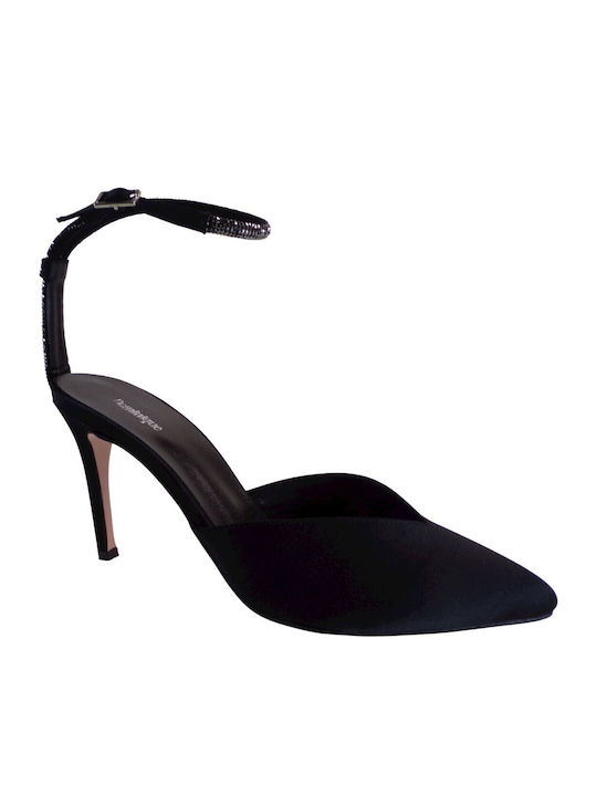 Alessandra Paggioti Satin Pumps mit Stiletto Ab...
