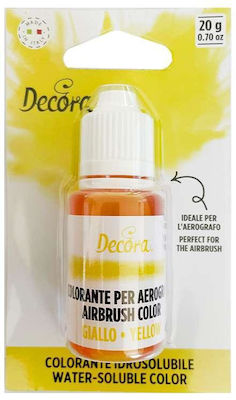 Decora Liquid Food Colouring Υδατοδιαλυτό Yellow 1pcs 20gr