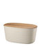Marva Brotkasten mit Deckel Hölzernes Beige 39x23x19cm