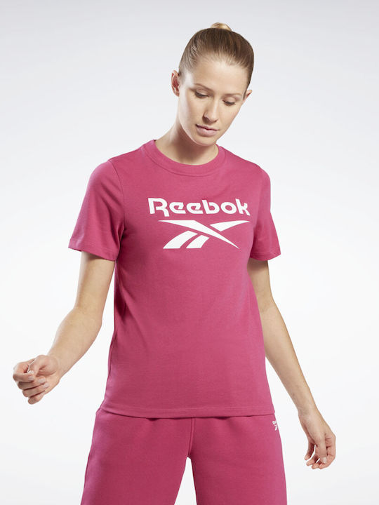 Reebok Identity Γυναικείο Αθλητικό T-shirt Semi Proud Pink