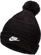 Sportswear Pom Pom Beanie Beanie Knitted in Black color